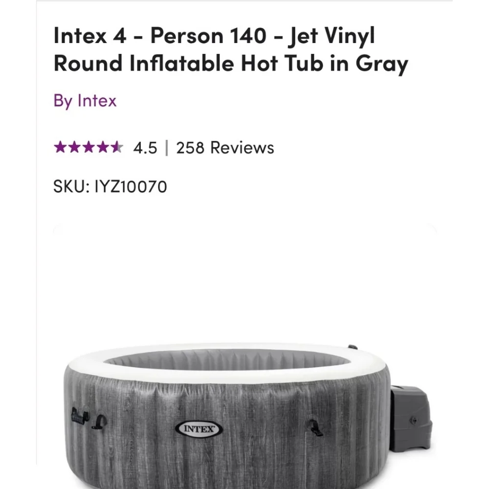 Inflatable INTEX Hot Tub - Picture 2 of 3